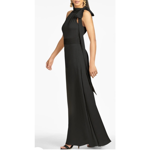 NWT Sachin & Babi Kayla Halter Gown Maxi Dress Black Size 8 - Picture 5 of 7